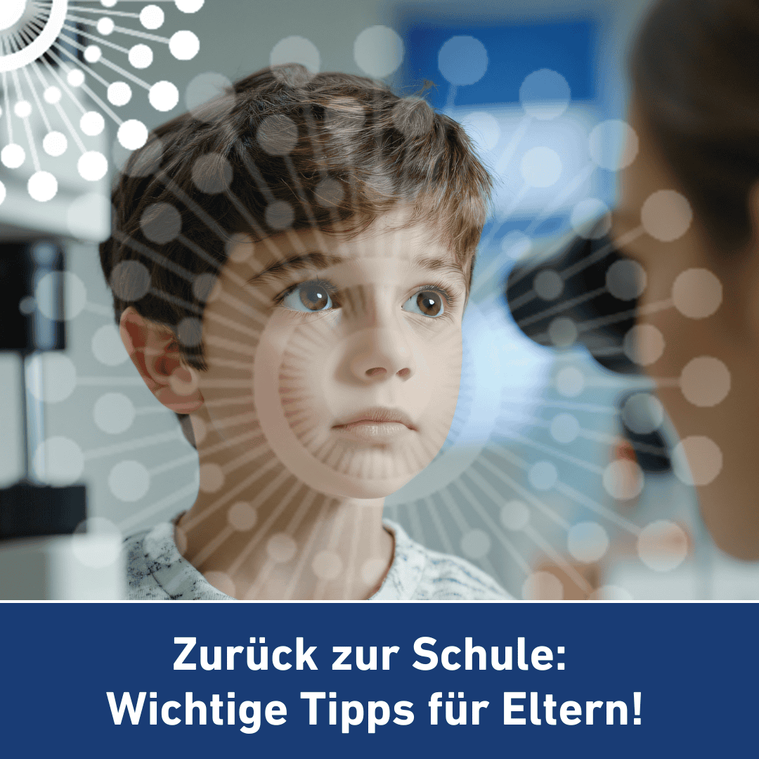 Kind bei Augenuntersuchung in der Augenarztpraxis im Haubrichforum.